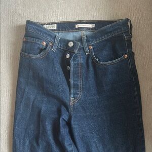 Levi's Dark Blue Straight Jeans